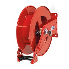 Schlauchaufroller - Automatisch - Offen - 1/2" AG / 1/2" IG - Stahl lackiert - Starre Wandhalterung