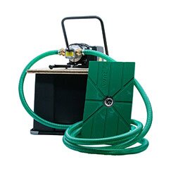 Flachsaugset Basis - 230V - 60 l/min - 5 bar - Pumpentragegestell - mit Trockenlaufschutz