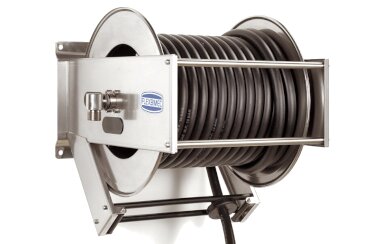 Automatischer Schlauchaufroller aus Edelstahl 