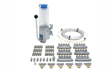 Komplettset Fliessfett mit Handpumpe