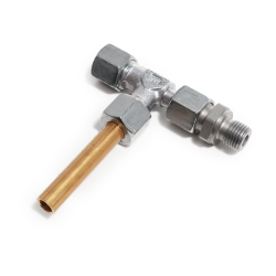 Delimon Druckbegrenzungsventil 38132D009 - NU-A - 200 bar - Messing - inkl. Verschraubung