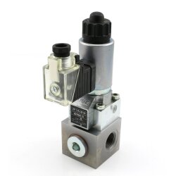 Delimon 4/3-Wege-Einzelventil 38152M166 - NC - PN400 - 6 l/min - 24 VDC