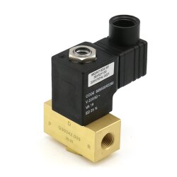 Delimon 381521133 - 3/2-Wege-Magnetventil - 220V - mit Anschlussblock G1/4