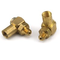 Delimon Drehgelenk 73449V071 - M10x1keg AG - M10x1 IG - Rohr Ø 6 mm - Messing - freibeweglich