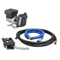 Dieselpumpenset - Panther 56 DC - 12 Volt - 56 l/min - 1" IG - inkl. 4 Meter Förderschlauch - inkl. automatischer Zapfpistole