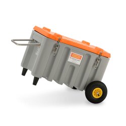 11284 - CEMO 150l CEMbox Trolley Offroad - Tragfähigkeit 60 kg - grau/orange