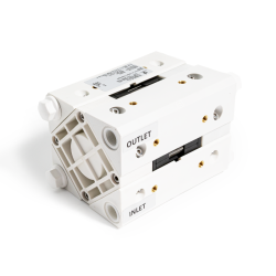 ATEX Membranpumpe Cubic15 - 17 l/min - Polypropylen Gehäuse - Polypropylen Kugeln - Viton O-Ringe