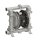 P170 ATEX Zone 2 - Druckluftmembranpumpe - Edelstahl Gehäuse - Luftdruck max. 8 bar - 170 l/min Förderleistung - 7,5 mm Feststoffe - PTFE Kugeln