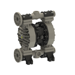 P400 ATEX Zone 2 - Druckluftmembranpumpe - PP Gehäuse - Luftdruck max. 8 bar - 380 l/min Förderleistung - 8 mm Feststoffe - EPDM O-Ringe