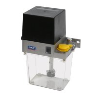 SKF Vogel Einleitungspumpe MKF1-KW2-10000 - für Fließfett - 230 Volt - 1,8 Liter - 0,1 l/min - ohne Steuerung - mit Füllstandsschalter - ohne Druckschalter - ohne Manometer - mit Kunststoffbehälter