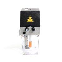 SKF Vogel Einleitungspumpe MKF1-KW2-10001 - für Fließfett - 230 Volt - 1,8 Liter - 0,1 l/min - ohne Steuerung - mit Füllstandsschalter - mit Druckschalter - ohne Manometer - mit Kunststoffbehälter