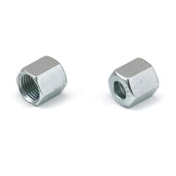 Überwurfmutter - Für Rohr Ø 6 mm - Stahl - Bauform: L