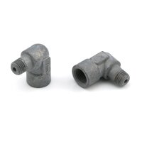 SKF Kniestück mit kegeligem Gewinde - R 1/8 (d1) auf M10x1 (d2) - Für Rohr Ø 6 mm - Zink-Druckguss