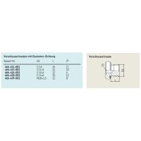 SKF Verschlussschraube - M8x1 - Stahl - Innen-Sechskant - 400 bar