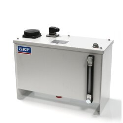 SKF Zahnradpumpenaggregat MFE5-BW16+999 - für Öl - mit 15 Liter Metall-Fussbehälter - mit Schwimmerschalter - mit Entlastungsventil - ohne Motor