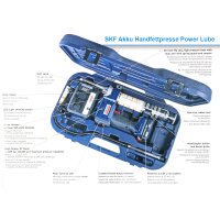 SKF / Lincoln Akku Handfettpresse Power Lube 20 V LI-ION - Inkl. Ladegerät - Inkl. Tragekoffer
