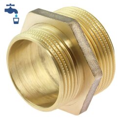 Reduziernippel - Messing - 2-fach Außengewinde 3/4" auf 3/8"