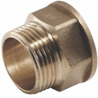Muffennippel - Reduziert - Messing - 1" IG auf...