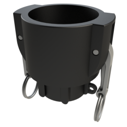 IBC Camlock Dose - 2" auf 1" BSP Innengewinde - Polypropylen