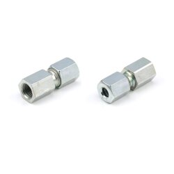 Lincoln Gerade Aufschraubverschraubung mit metrischem Gewinde - M10x1 (d3) - Für Rohr Ø 6 mm (d1) - Bauform: L