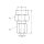 Lincoln Manometer-Anschlussverschraubung - Für Rohr Ø 6 mm (d) - G 1/4" - Stahl - Bauform: L