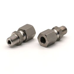 Lincoln Gerade Einschraubverschraubung GE - 223-13658-6 - Rohr-Ø 6 mm auf M8x1 - Edelstahl - Bauform: LL