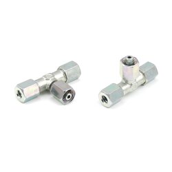 Lincoln T-Einschraubverschraubung - Richtungseinstellbar - M30x1,5 (d1) - Für Rohr Ø 20 mm (d) - Stahl verzinkt - Bauform: S