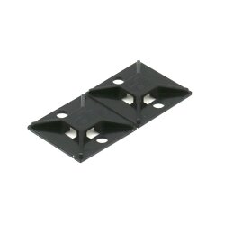 Lincoln Befestigungssockel - Für Kabelbinder - 25,4x25,4 mm - Kunststoff - Schwarz