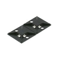 Lincoln Befestigungssockel - Für Kabelbinder - 25,4x25,4 mm - Kunststoff - Schwarz