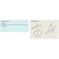 Lincoln Befestigungssockel - Für Kabelbinder - 25,4x25,4 mm - Kunststoff - Schwarz