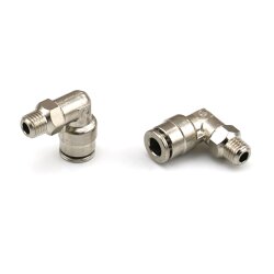 Lincoln Gewinkelte Steckverschraubung - schwenkbar - Ø 6 mm auf 1/4