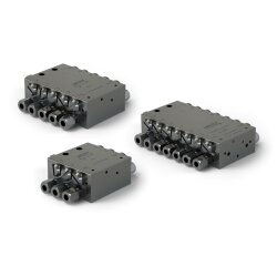 Lincoln Progressivverteiler SSV 4-30FLOV-2222 - 0,2 cm³ pro Hub/Auslass - 20-350 bar - Auslässe: 4 - Einlass: G1/8 - Auslass: M10x1