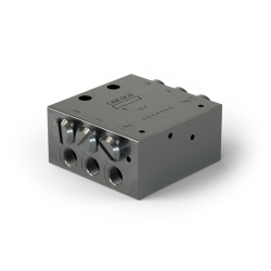 Lincoln Progressivverteiler SSV 6-KNTU- Rückschlagventil Ø 6 mm /GE6 - 0,2 cm³ pro Hub/Auslass - 20-350 bar - Auslässe: 6 - Einlass: G1/8 - Auslass: M10x1