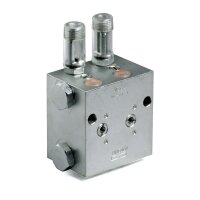 Lincoln Zweileitungsverteiler 620-46177-6 - VSG 8-KR0,6 - Öl/Fett - 8 Auslässe - Mit Anzeigenstift - Einstellbare Fördermenge: 0 bis 2,20 cm³