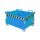Mini-Klappbodenbehälter 3-fach stapelbar 0,13m³ - max. 500 kg - Stahl lackiert - RAL 5012 Lichtblau
