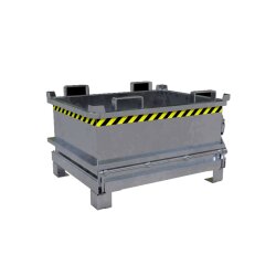 Mini-Klappbodenbehälter 3-fach stapelbar 0,37 m³ - max. 750 kg - Stahl - feuerverzinkt
