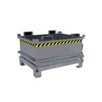 Mini-Klappbodenbehälter 3-fach stapelbar 0,37 m³ - max. 750 kg - Stahl - feuerverzinkt