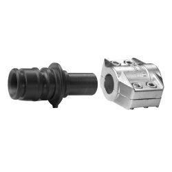 FLUX Schlauchfassungen für Zapfpistole PP/FKM - mit Anschluss Ø 28 mm - Aluminium - Nenn-Ø-Anschluss DN 25