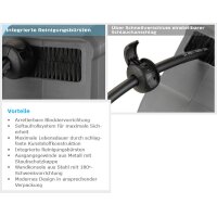 15 m automatischer Druckluft Schlauchaufroller - 1/4" AG - 17 bar - geschlossen
