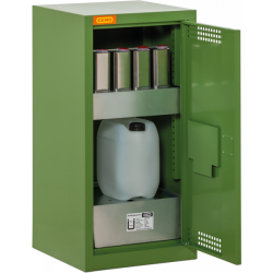 11390 - CEMO Pflanzenschutzmittel-Schrank 5/10 - 30l Bodenauffangwanne - 1x20l Wannenboden - RAL 6011