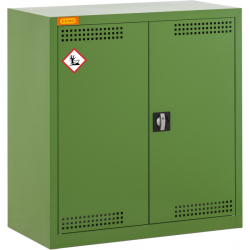11391 - CEMO Pflanzenschutzmittel-Schrank 10/10 - 30l Bodenauffangwanne - 1x20l Wannenboden - RAL 6011
