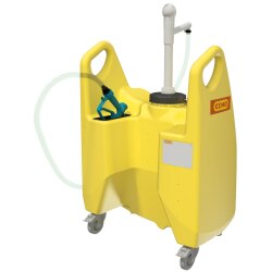 11570 - CEMO 150l Transfer-Trolley Aqua - Handpumpe - 0,4l l/Hub - Handzapfventil - für Wasser