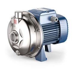Kreiselpumpe - 230/400 Volt - 20 bis 150 l/min - 6 bar - 14 bis 31 Meter - 1 1/4" x 1" - aus Edelstahl AISI 316L - für sauberes Wasser