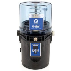 Graco Progressivpumpen G-Mini - für Fett - Mit Steuerung - 12 Volt - 1,0 Liter Behälter - CPC-Stromzufuhr - Ohne Heizung - Mit Folgeplatte