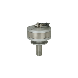Druckluft-Radialkolbenmotor kpl. Typ28 Nm (CCW-V) mit Regulierventil und Schalldämpfer - Zentrierung: 95 mm - Lochkreis Durchmesser: 115 mm - Motorwelle 19 mm