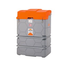 10455 - CEMO Cube Heizöltank Outdoor - 2.500 Liter - integrierte Auffangwanne - Füllstandsanzeiger