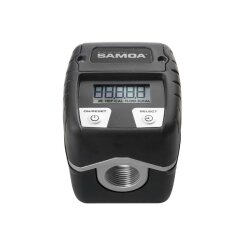 Samoa 366061 Anbauzähler - elektronisch - 1" IG/AG - rückstellbar - max. 80 l/min