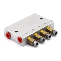 BEKA MAX Mischverteiler MV-4283 - Öl/Luft - Aluminium - 4 Auslässe