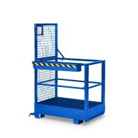 Arbeitskorb GSZ-Small - für 2 Personen - 300 kg Traglast - Farbton RAL 5010 - Enzianblau