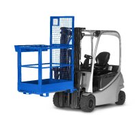 Arbeitskorb GSZ-Small - für 2 Personen - 300 kg Traglast - Farbton RAL 5010 - Enzianblau